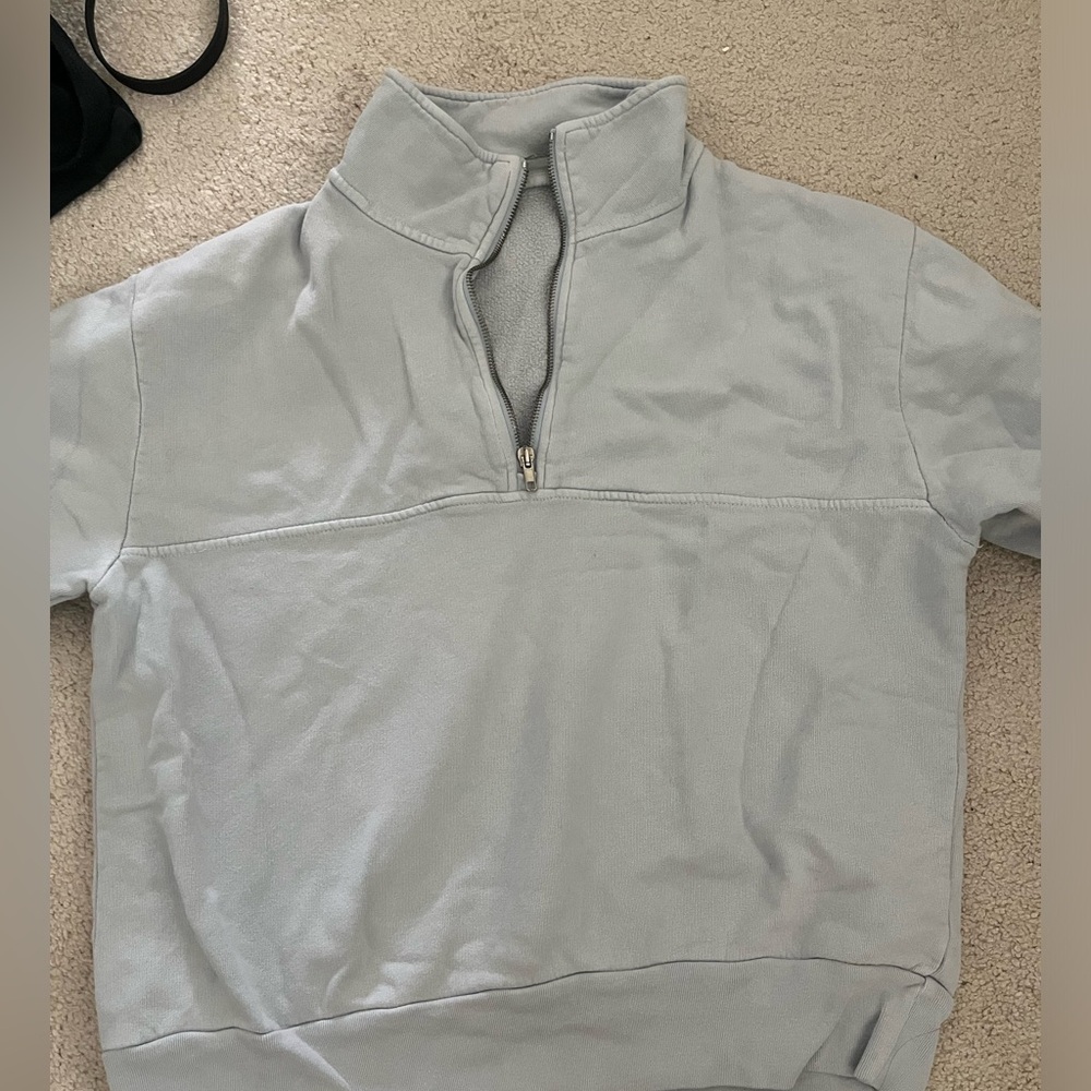Small blue quarter zip from Brandy Melville